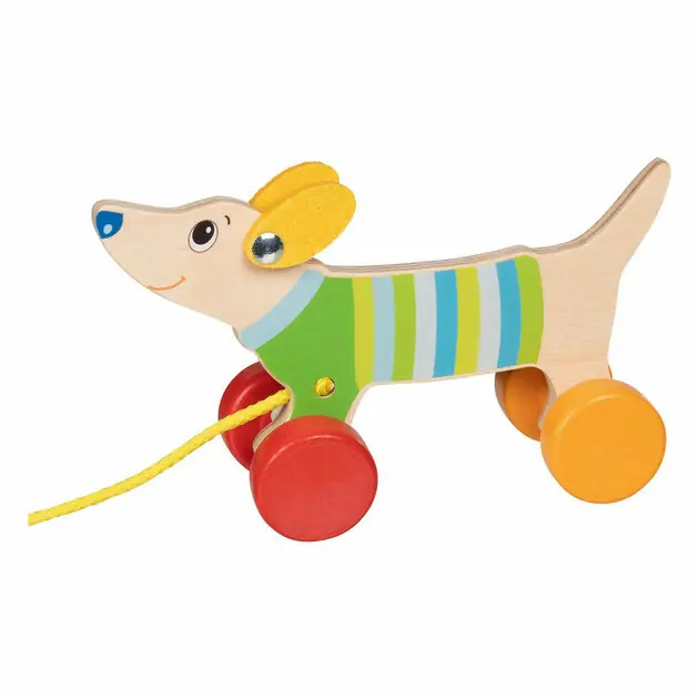 Goki Houten Trekdier Hond Tijdelijk Beschikbaar