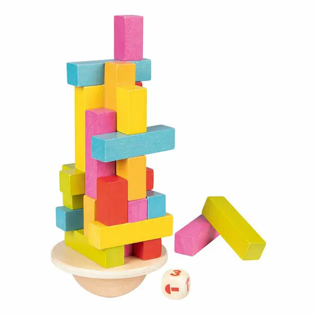 Goki Houten Balansspel Dansende Toren, 38dlg. Betaalbaar