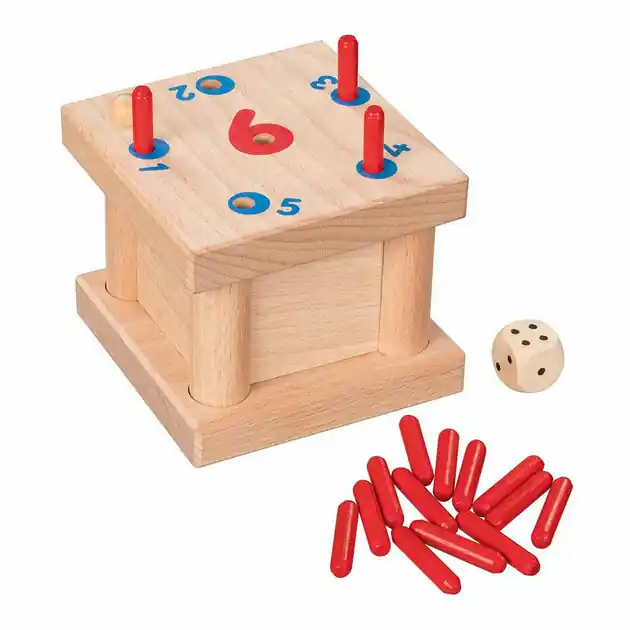 Alleen Vandaag Goki Houten Tricky 6 Pinnen Spel