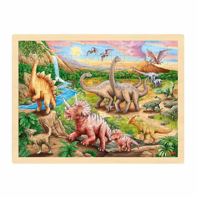Goki Houten Legpuzzel Dinosaurus, 96st. Bestseller