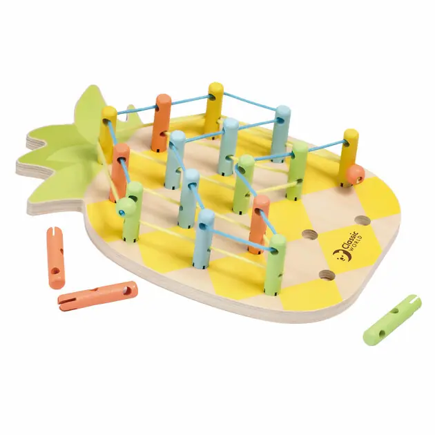 Rechtstreeks Van De Fabrikant Classic World Houten Ananas Verbindingsspel, 21dlg.