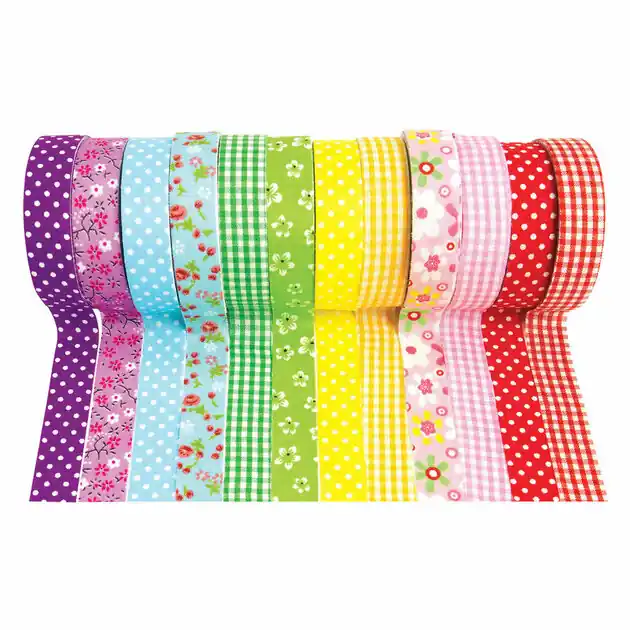 Superprijs Colorations - Tape Stof en Patronen, Set van 12