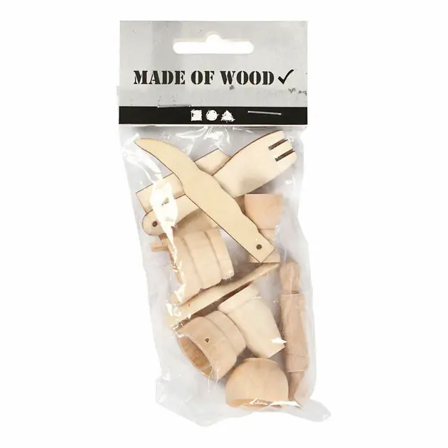 Weekendaanbieding Houten Keukengerei Divers, 10st.