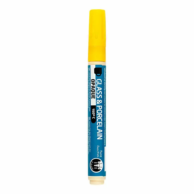 Glas- en Porseleinstift Dekkend - Geel Meest Verkocht