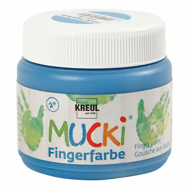 Mucki Vingerverf Blauw, 150ml Koopje