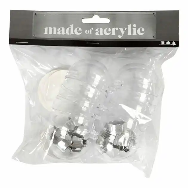Hete Deal Deco Ballen Transparant 5cm, 10st.