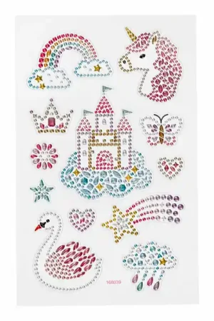 Weekendaanbieding Diamant Stickers Eenhoorn, 1 Vel