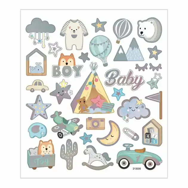 Stickers Baby Boy, 1 Vel Gratis Retour
