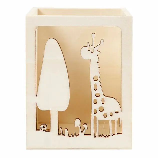 Beste Prijs Houten Pennenbakje Giraffe