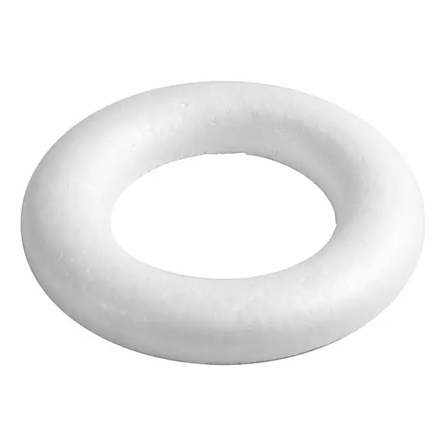 Koopje Ringen met Platte Achterkant Wit, 20cm