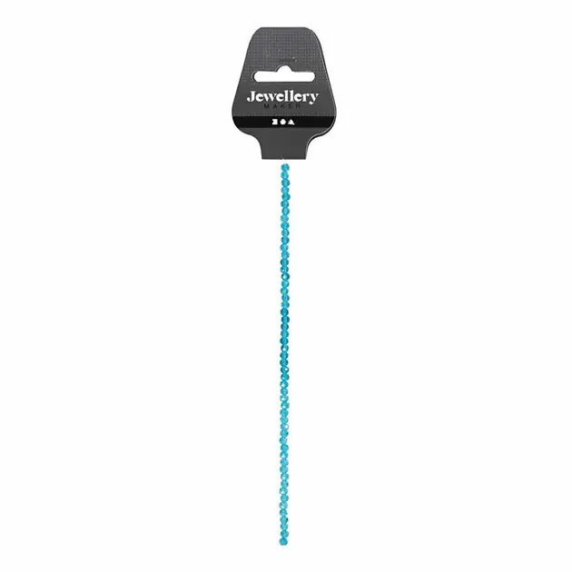 Op = Op Facet Kralen Turquoise, 45st.