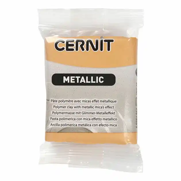 Cernit Boetseerklei Goud, 56 gram Op = Op