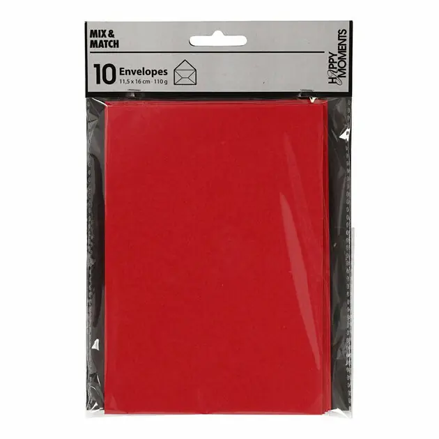 Nu Kopen Envelop Rood, 11,5x15cm, 10st.