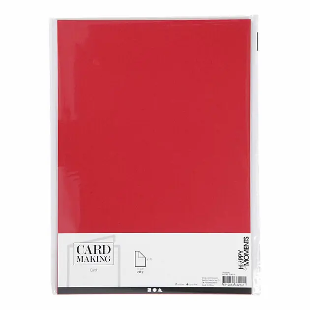 Karton Rood A4 220g, 10st. Shop Nu
