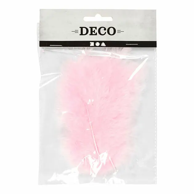 Beperkte Voorraad Dons Lichtrood 5-12 cm, 15st.
