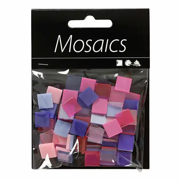 Gratis Retour Mini Mozaiek Paars 10x10mm, 25 gram