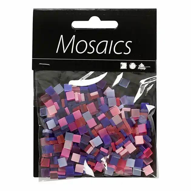 Mini Mozaiek Paars 10x10mm, 25 gram Meest Verkocht