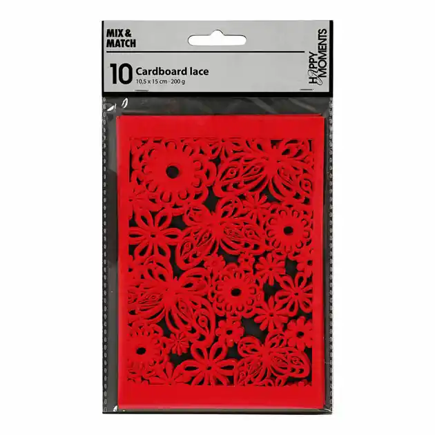 Patroonkarton Rood, 10st. Shop Nu