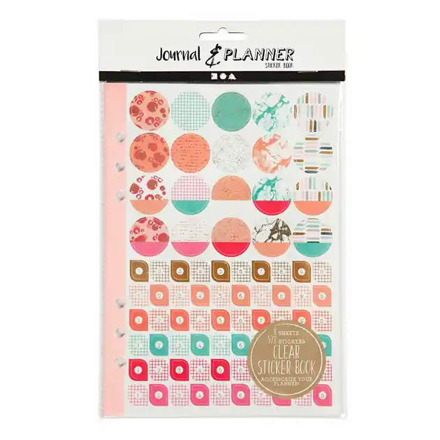 Stickerboek Aquarel A5 voor Planner, 578st. Seizoensaanbieding