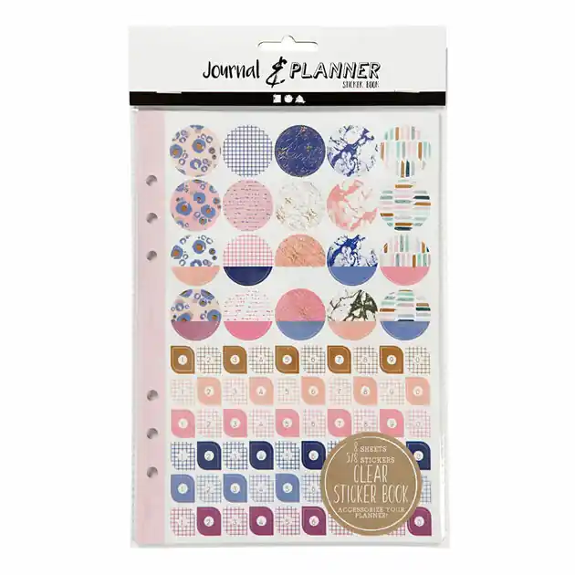 Stickerboek Bloemen A5 voor Planner, 578st. Nieuw