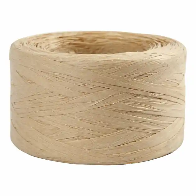 Betrouwbaar Papier Raffia Garen Zandkleur, 100m