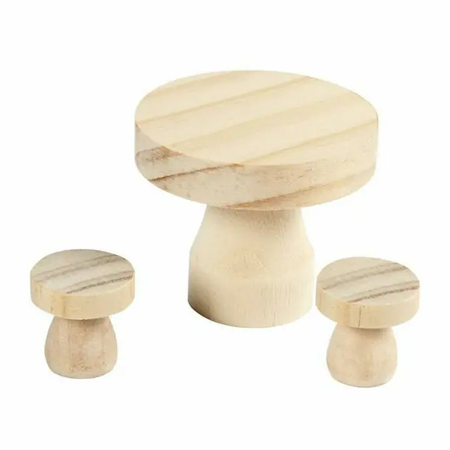 Flitsaanbieding Houten Mini Meubelset, 3dlg.