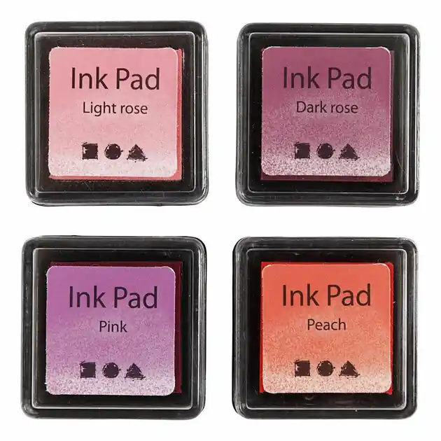 Direct Verzonden Stempelinkt Roze Tinten, 4st.