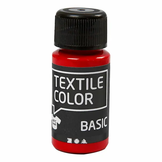 Textile Color Semi-dekkende Textielverf - Rood, 50ml Direct Beschikbaar
