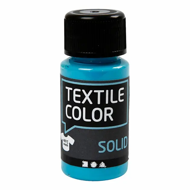 Betaalbaar Textile Color Dekkende Textielverf - Turquoiseblauw, 50ml