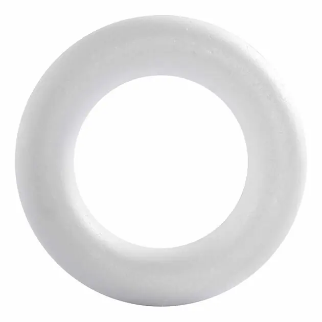 Styropor Ring met Ronde Achterkant, 35cm Seizoensaanbieding