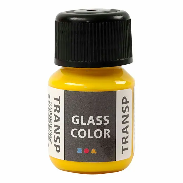 Hoge Kwaliteit Glass Color Transparante Verf - Citroengeel, 30ml
