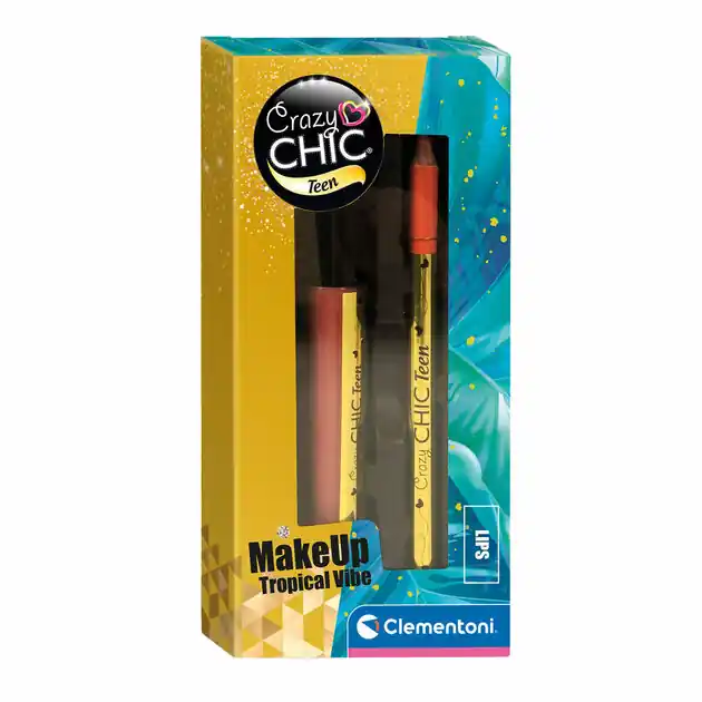 Superprijs Clementoni Crazy Chic Lipgloss en Lippotlood Tropical Vibe, 2st.