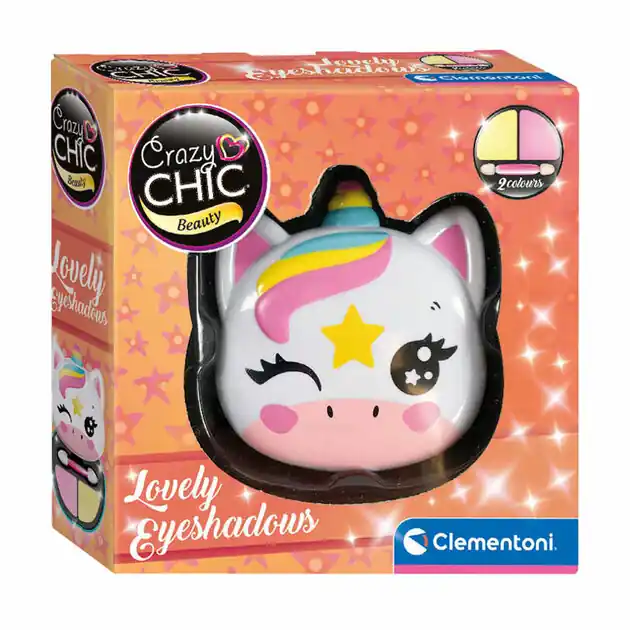 Express Levering Clementoni Crazy Chic Oogschaduw in Make-up Doosje Eenhoorn