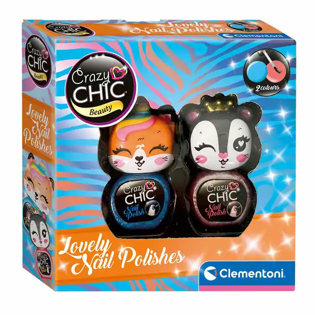 Nieuw Clementoni Crazy Chic Nagellak Blauw/Rood, 2st.