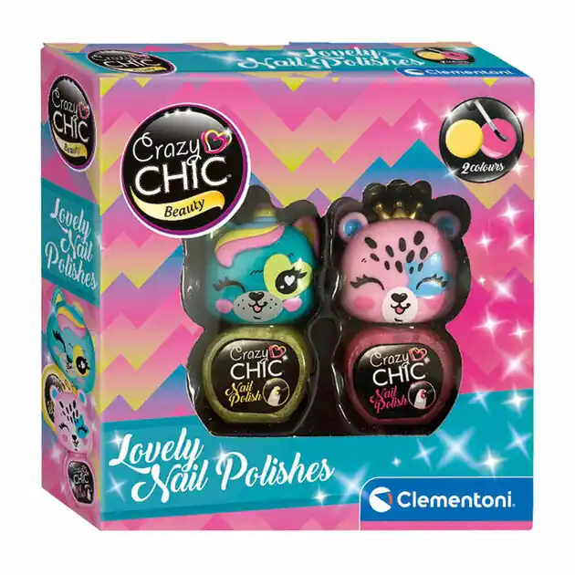 Clementoni Crazy Chic Nagellak Geel/Roze, 2st. Koop Vandaag