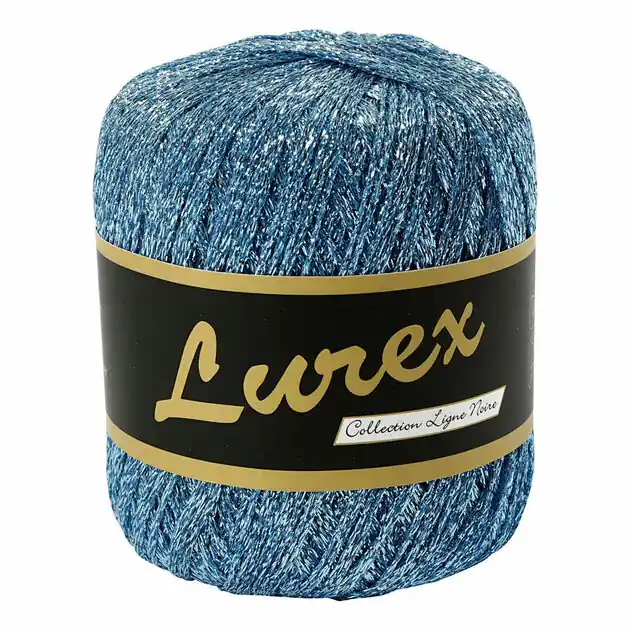 Tijdelijk Beschikbaar Lurex Glitter Garen Lichtblauw, 160m