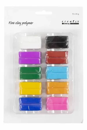 Actieprijs Fijne Polymeerklei Kleurrijk, 10x20 gram
