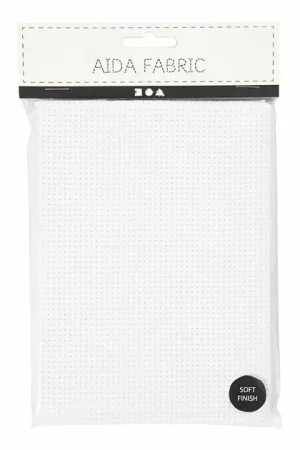 Aida Wit 35 Vierkanten per 10 cm, 50x50cm Express Levering