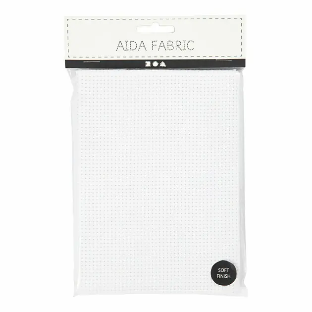 Aida Wit 35 Vierkanten per 10 cm, 50x50cm Express Levering