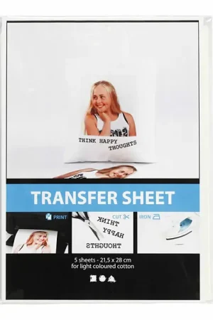 Voordeelprijs Transfer Vellen Transparant, 5 Vellen