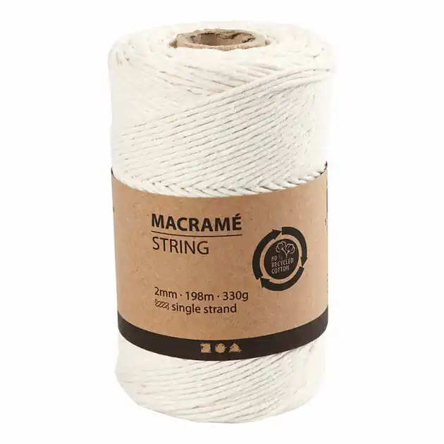 Macrame Koord Off-white, 198m Favoriet