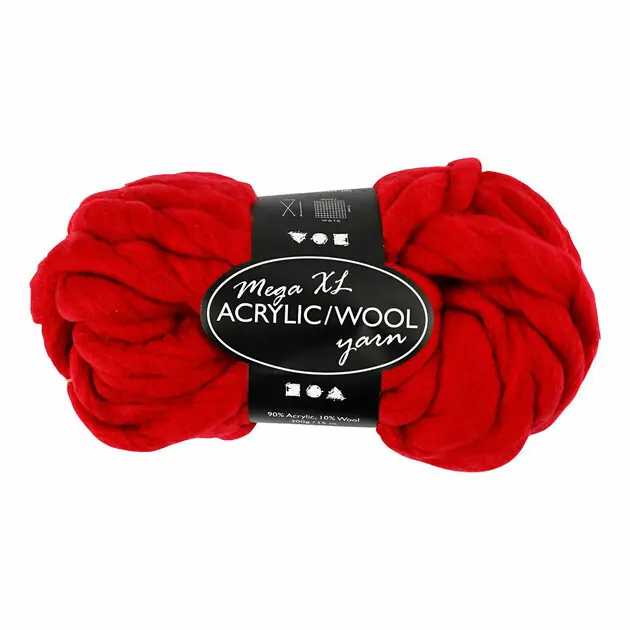 Xl Garen van Acryl Donkerrood, 15m Exclusieve Aanbieding