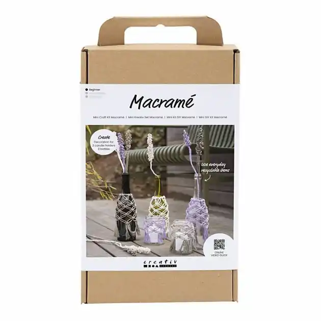 Beperkt Aanbod Hobbyset Macrame Glasdecoratie