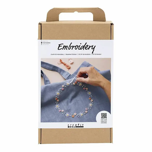 Hobbyset Borduurwerk Pigeon Blue Draagtas Snelle Levering