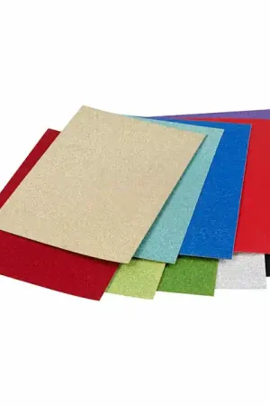 Bestseller Glitterkarton A4, 50 Vellen