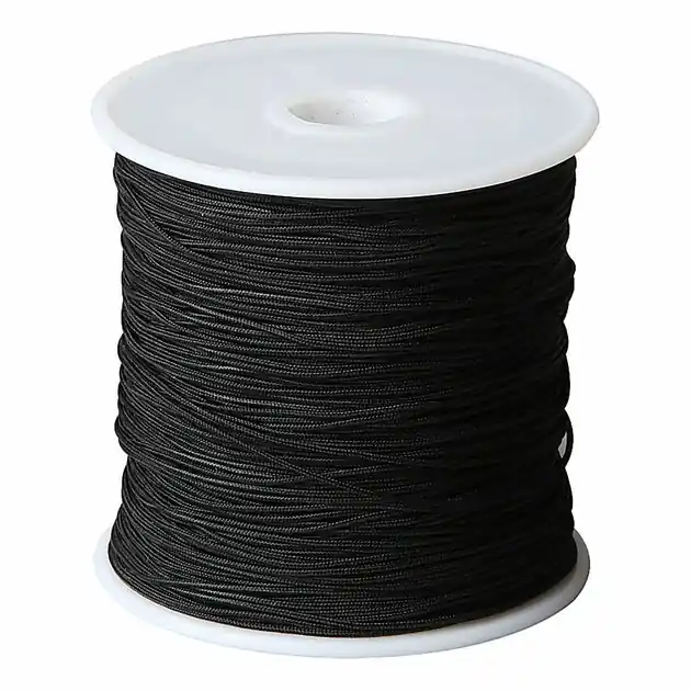 Weekendaanbieding Polyester Koord Zwart 1 mm, 50m