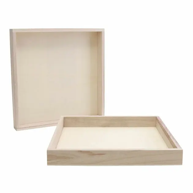 Houten Frame Met Rand 24,5x24,5x3cm, 10st. Weekendaanbieding