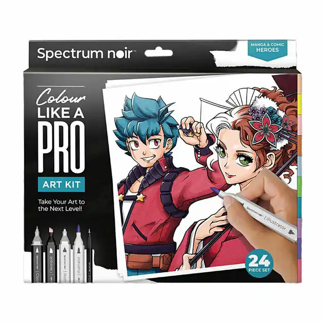 Hobbyset Illustratie Manga en Stripboekhelden Kleurset Speciale Aanbieding