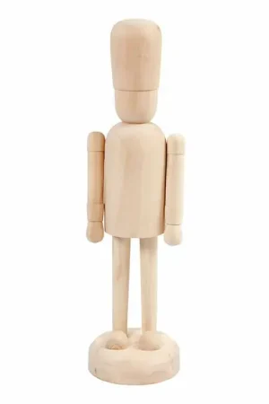 Beperkte Voorraad Houten Figuur op Voet, 45cm