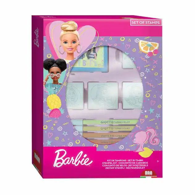 Barbie Stempelset met 4 Stempels Beperkt Aanbod